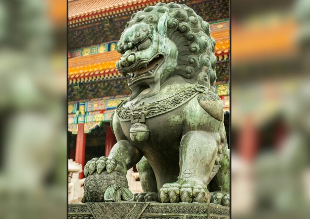 Chinese gaurdian lion.