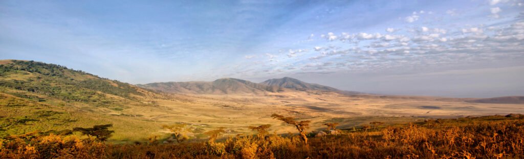 Panorama of African Savannah in Serengeti — Photo