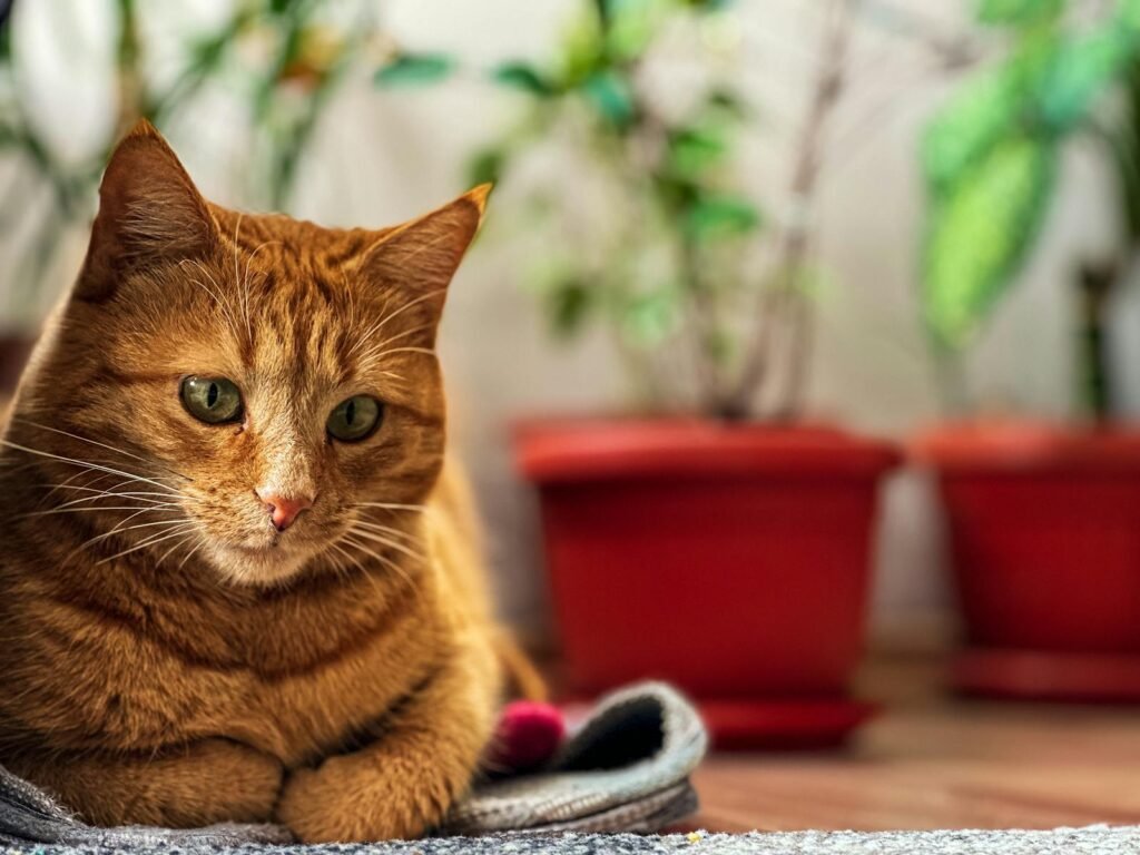 cat playing, cat watching