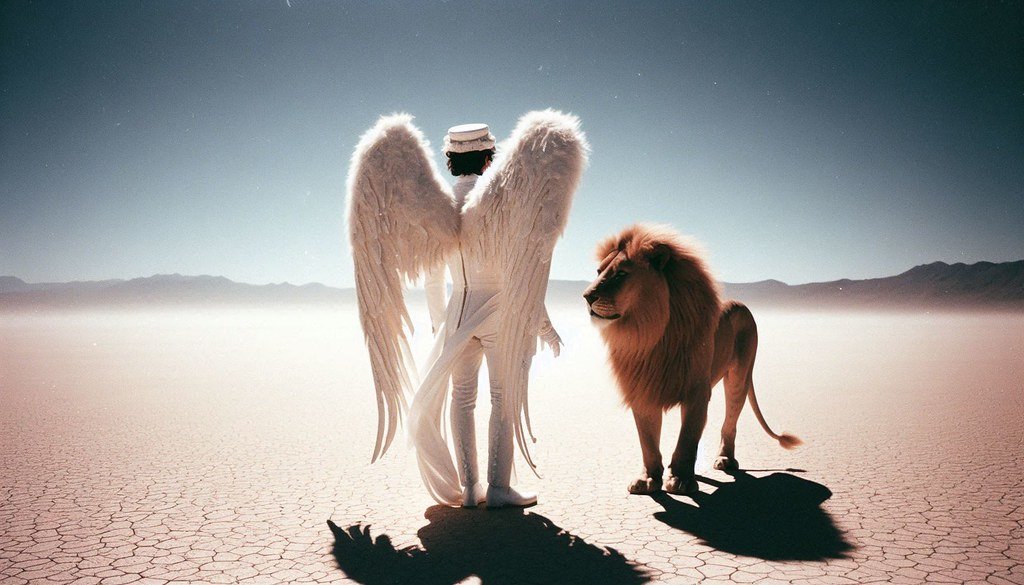 Bing AI Image No. 5335 Ancient stories: Lion