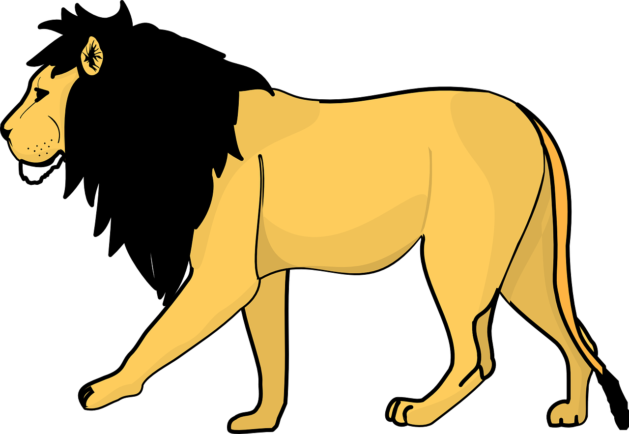 Photo by Clker-Free-Vector-Images Ancient stories: lion, yellow lion, cartoon, animal, mammal, mane, nature, clip art, cutout, lion, lion, lion, lion, lion