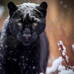 panther, black panther, feline, animal, snow, winter, cute, panther, panther, black panther, black panther, black panther, black panther, nature, black panther