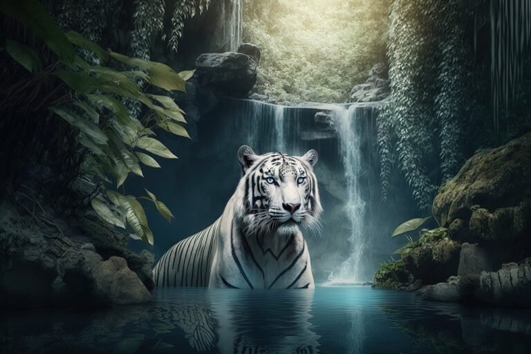 tiger are the alone big cat that love water