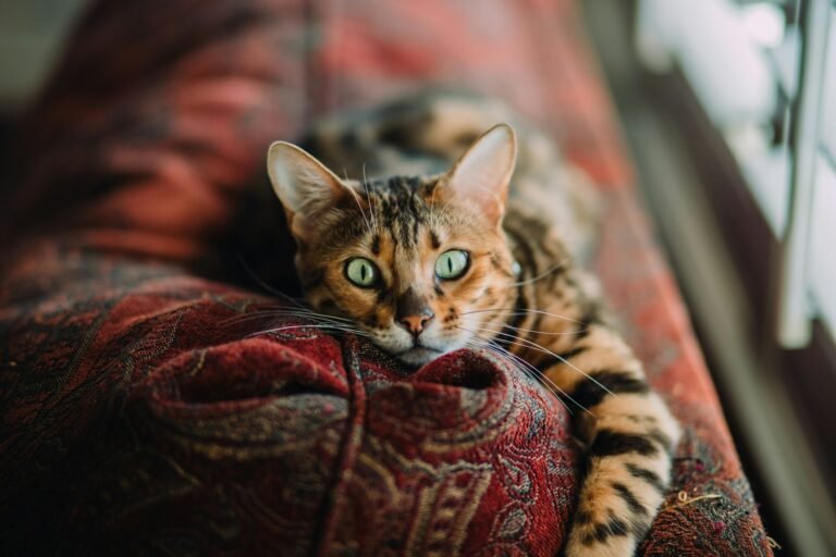 cat perception: short-fur orange and black cat