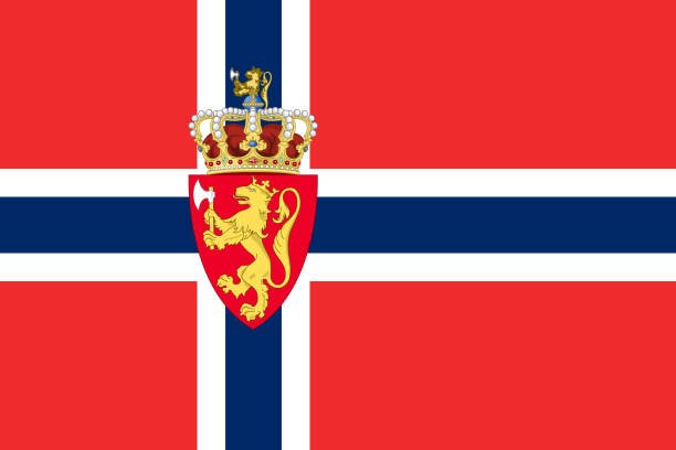 Original flag of Norway with coat of arms National flags: Original flag of Norway with coat of arms