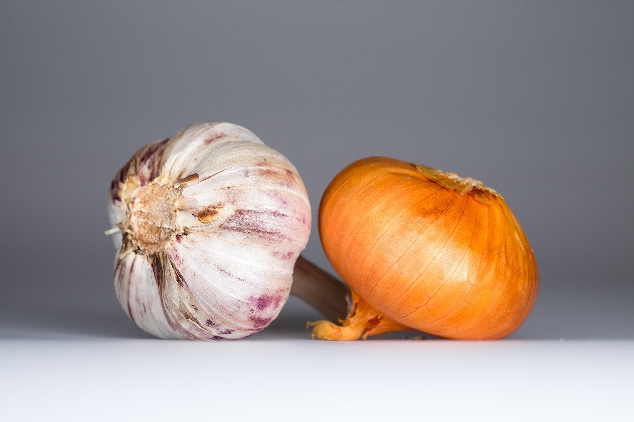 Onions and Garlic (image credits: pixabay)