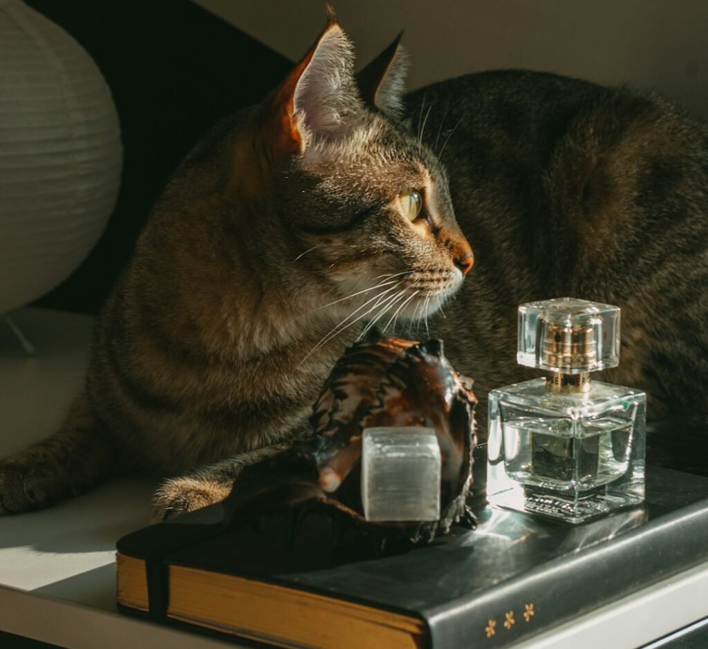 Spraying Strong Scents and Perfumes