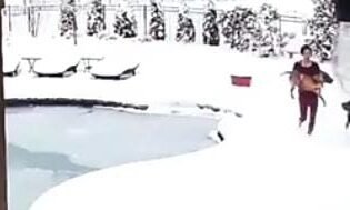 Instinctive Heroism: Tennessee Owner's Daring Dive into Frozen Pool Rescues Pet dogInstinctive Heroism: Tennessee Owner's Daring Dive into Frozen Pool Rescues Pet dog