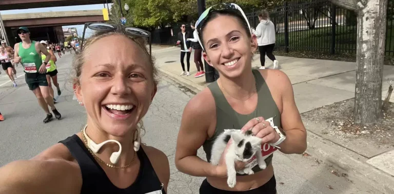 A Surprising Sight at Mile 21
