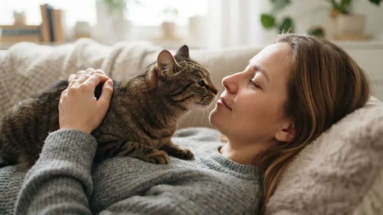 13 tender habits a sick cat uses to stay close to its person