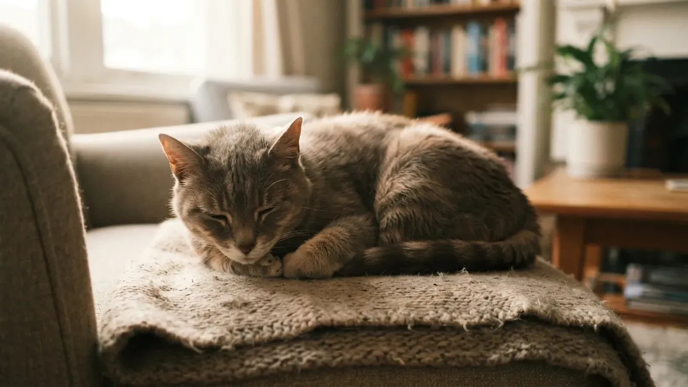 13 Quiet Ways an Indoor Cat Says Goodbye in Its Last Days at Home