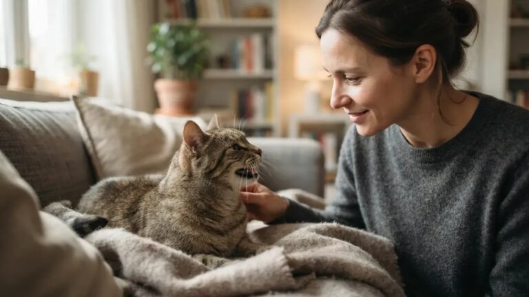 16 Quiet Ways a Sick Cat Keeps Reaching for the One Human It Fully Trusts