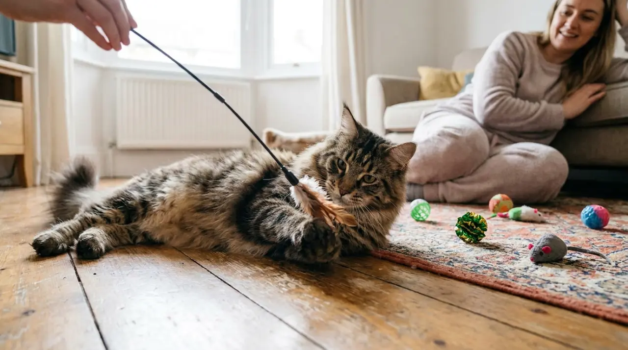 11. Maine Coon: A Big Cat With a Soft Spot for Silly Games