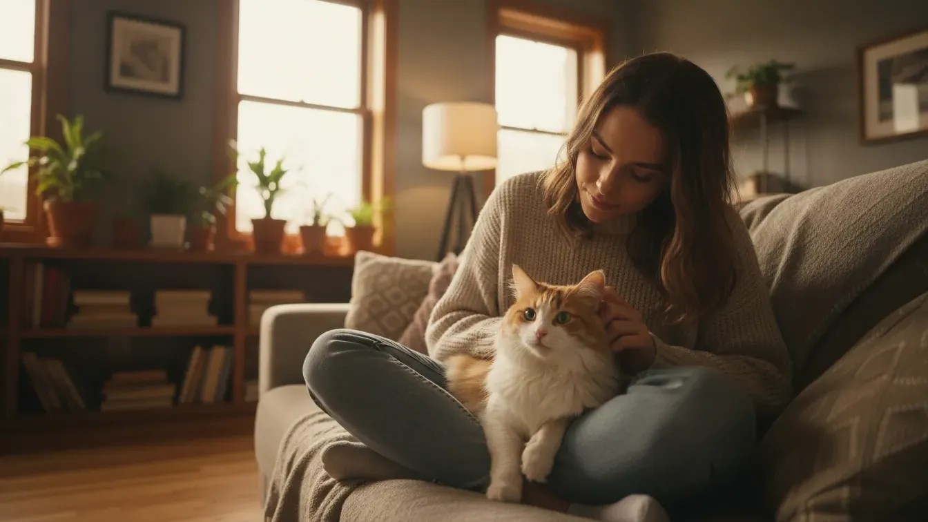 13 Ways Your Indoor Cat Keeps You Company Without Ever Leaving Your Side